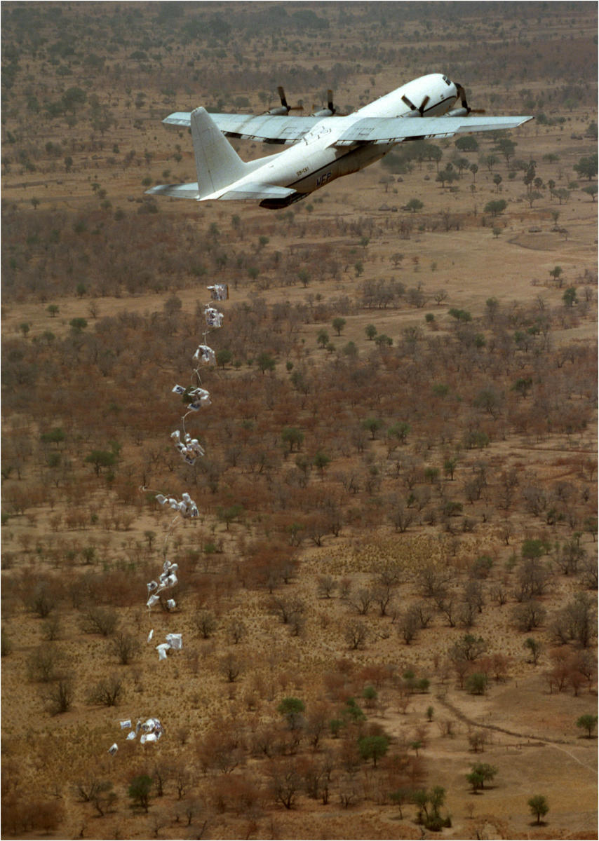 Aerial Food Delivery, Southern Sudan.