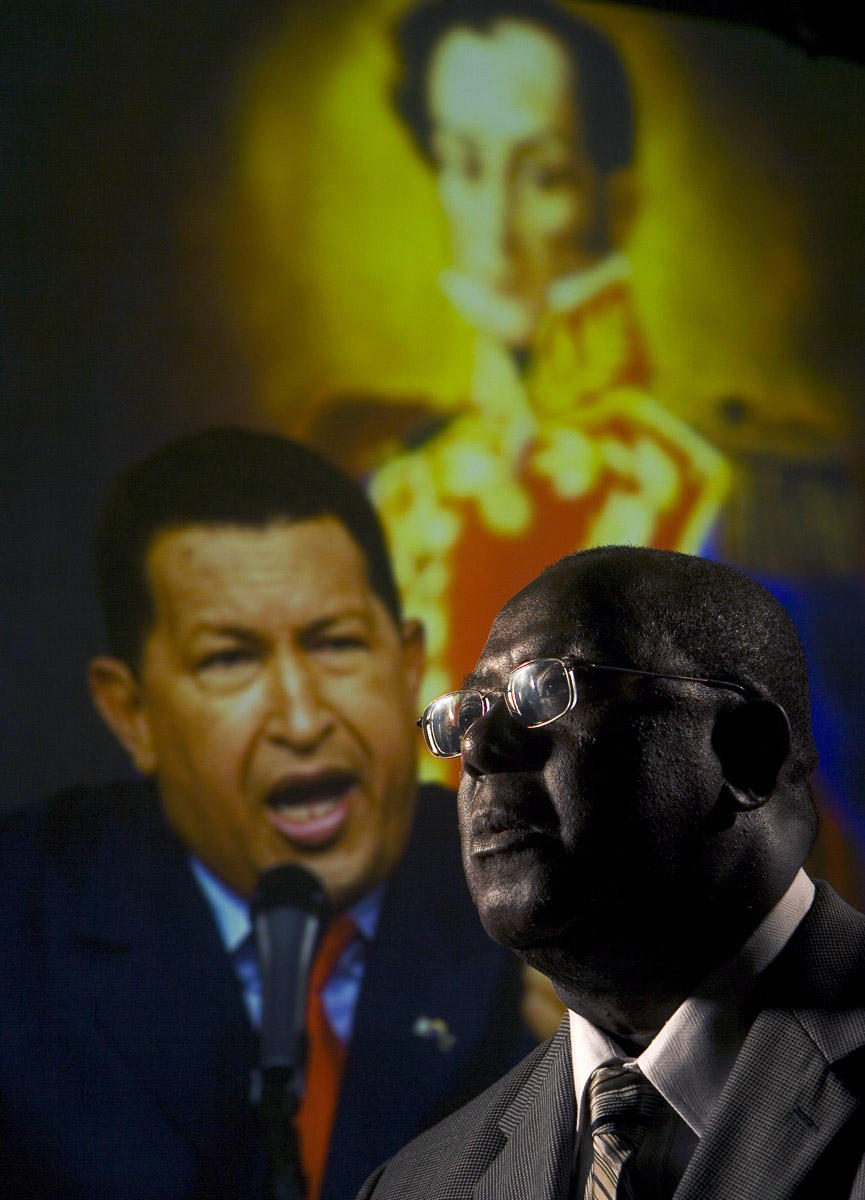 Hugo Chavez Devotee.